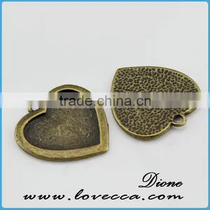 China Manufactory Jewelry Metal Setting ,fashion Alloy Pendant Setting,pendant Trays and Setting thumbnail-1