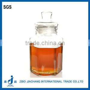 5L Wholesale Glass Beverage Dispenser Hexagon Glass Jar PJ02 thumbnail-1