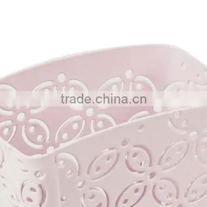 Pink Arc-shaped Metal Punched Pen Ruler Pencil Holder thumbnail-4