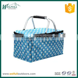 Collapsible Design Easy Storage Mini Picnic Basket thumbnail-1