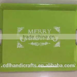 Merry Christmas Cheap Plastic Tray thumbnail-1