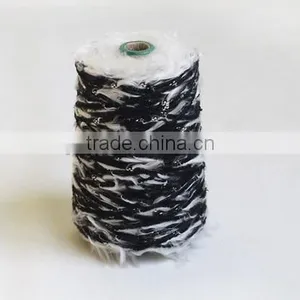 100%Dope Dyed High Quality Polyester Fancy Feather Knitting Yarn thumbnail-1