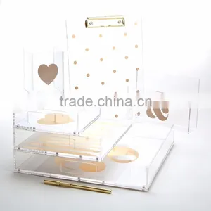 Custom Print Logo Transparent Pen Display Stand/Pen Holder thumbnail-5