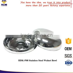 Hot Sale Stainless Steel Walnut Bowl With OEM LOGO thumbnail-2
