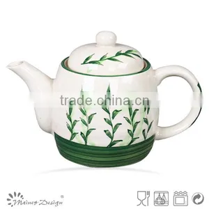 2016 New Trend Green Bamboo Ceramic Tea Set,Tea Pot and Cups,Tea Pot Handle Covers thumbnail-2