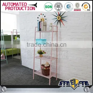 Four Tiers Metal Ladder Rack Shelves Iron Rack thumbnail-1