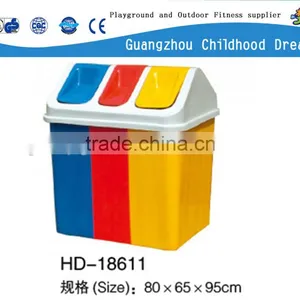 (HD-18611)Kitchen Cabinet 3 Bin Trash Can thumbnail-1