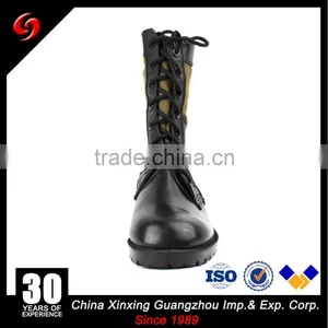 Genuine Leather and Woodland Polyester Oxford Military Boots thumbnail-2