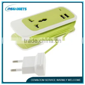 Dual Usb Charging Wall Socket ,H0T099 Power Socket Extension , Wall Adapter Dual Usb Universal Socket thumbnail-1