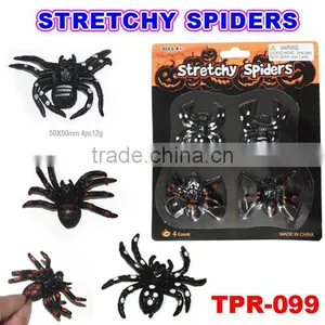 Halloween Plastic Stretchy Spider Toys/Party Joking Toys thumbnail-1