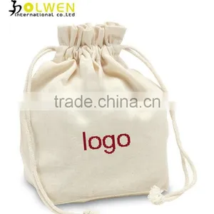 Custom Gift Cotton Drawstring Bag thumbnail-1