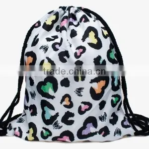 Drawstring Backpack Tote School Bag Bookbags Sport Pack String Bags 3D Designs thumbnail-3