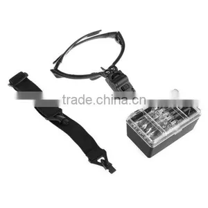 Adjustable Cabeza Lupa Lente Gafas Magnifier Glass LED Lampara a Joyeria Relojero 5 Lens thumbnail-2