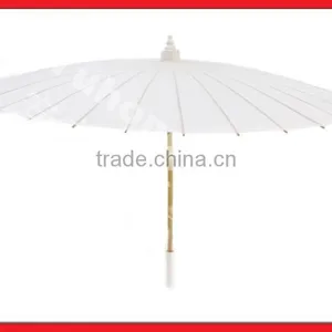 White Color Silk Wedding Parasol thumbnail-1