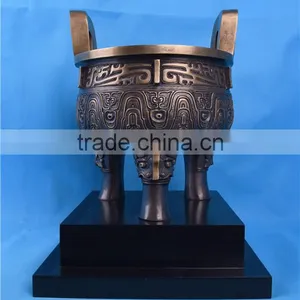 China Style Bronze Tripod Artwork/Chinese Classical Bronze Tripod Sculpture/Bronze Decoration thumbnail-5