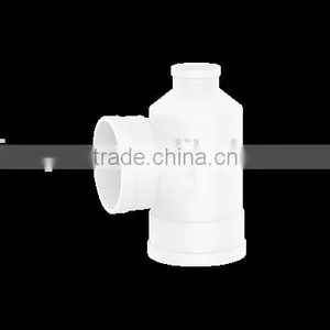 Factory Price Manufacturer Good Quality PVC Fitting UPVC Rubber Joint Plastic Fitting for Drainage GB Reducing Tee Bottle Neck t thumbnail-1