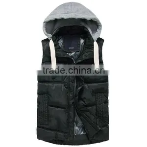 Work Uniform Vest With Detachable Hood thumbnail-1