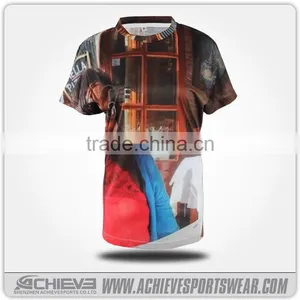 Wholesale Kids t Shirts/cheap 100 Cotton t Shirts in Bulk Plain Long Line t Shirt Men thumbnail-4