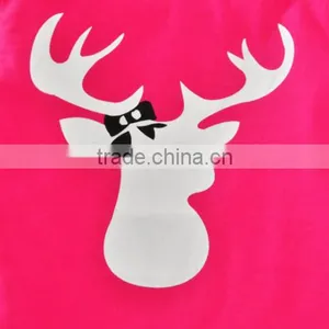 Hot Selling Christmas Deer Printing Long Shirts Trousers Two Piece for Baby thumbnail-3
