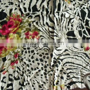 Reactive Screen Print Latest Dress,t Shirt Pattern Viscose Rayon Print Woven Fabrics, Rayon Voile Printed Fabrics thumbnail-1