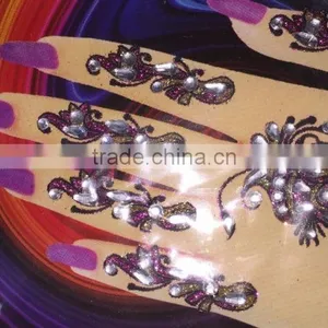 HAND Crystal Sticker TATTOO Carnival thumbnail-5