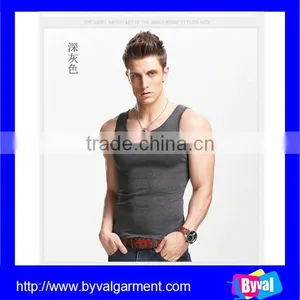 Mens Blank Tight Athletic Tank Top Wholesale thumbnail-2