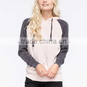 Women's Cotton Fleece Contrast Color Hoodies And Sweatshirt thumbnail-2