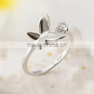 F20056N Hot Sale Fashion Beautyfly Ring Charm Gift Silver Ring for Women thumbnail-3