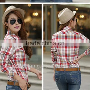 High Quality Fancy Check Slim Fit Shirts for Beautiful Ladies thumbnail-3
