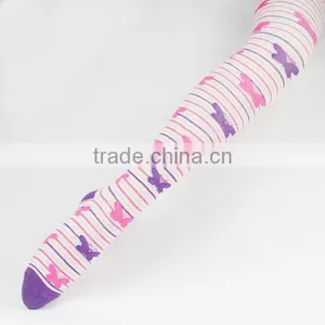 Young Girl Panthose Bright Tights Long Socks Strip thumbnail-5