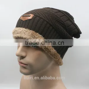 2016 Brand Beanies Knit Men's Winter Hat Caps Bonnet Winter Hats For Men Women Beanie Fur Warm Hat thumbnail-4