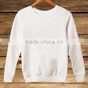 Wholesale Blank Long Sleeve Pullover Round Neck Pure Color Sweatshirt Without Hood thumbnail-6