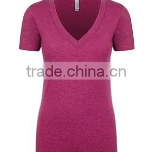 Next Level Apparel Ladies' CVC V-Neck Tee - Made From 60% Cotton, 40% Polyester Jersey and Comes With Your Logo. thumbnail-4
