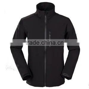 Black Windproof and Waterproof Softshell Jacket Without Hood Jacket thumbnail-2
