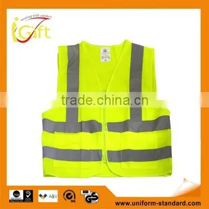 High Quality Roadway Protective Orange Mesh Safety Vest thumbnail-1
