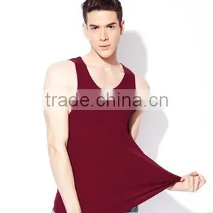 Custom Cheap Men Cotton Vest thumbnail-2