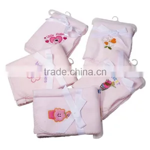 Baby Fleece Blanket/embroidered Fleece Blanket thumbnail-1