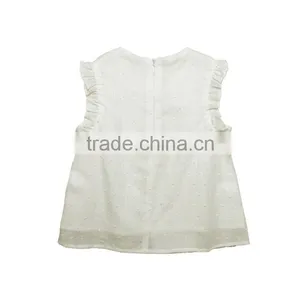 Fashion Boutique Infant Girls Clothes Summer Ruffle Sleeve Smocking Design Voile Swing Baby Dress thumbnail-2