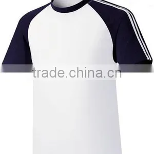 Cotton Red&white Two Tone Plain t Shirt for Men thumbnail-4