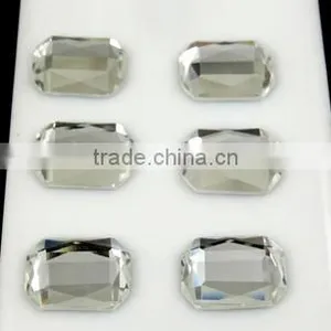 Flat Stones, 13*18mm Octagon Flat Back Smooth Jewelry Glass Stones for Jewelry thumbnail-5