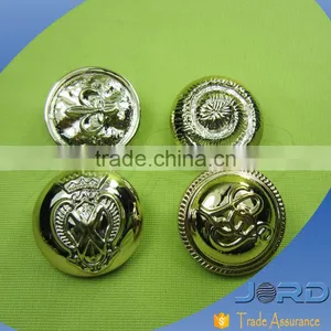 Wenzhou Qiaotou Factory Plating Gold Crown Buttons for Scrapbooking thumbnail-1