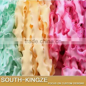 DIY Sewing Material 2cm Colors Ruffle Cotton Lace Elegent Ruffle Lace Ribbon for Dress Ruffle Lace Edging 10 Meters thumbnail-1