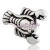 White Copper European Style Beads Fitting European Bracelets thumbnail-1