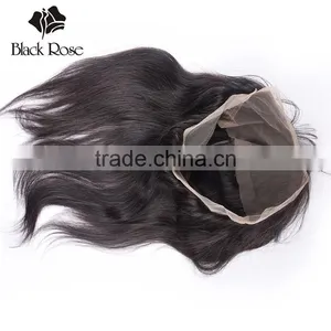 Black Rose Ear to Ear 360 Lace Frontal With 360 Elastic Band, Wholesale Human Hair 360 Lace Frontal Closure thumbnail-6