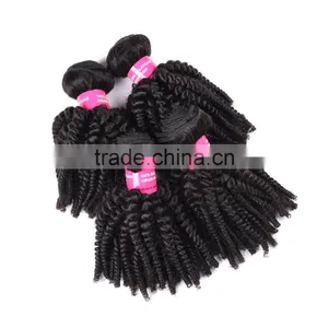 On Sale Virgin Malaysian Afro Kinky Curl Human Hair Extension thumbnail-4