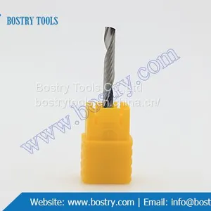 Solid Carbide Single Flute Spiral End Mill Milling Cutter Wood Plastic Cnc Router Bits Cnc Tool Bits thumbnail-5