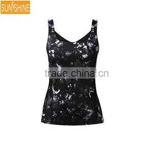 2017 OEM Quality Fitness Wholesale Plain White Yoga Gym Tank Tops Women thumbnail-5