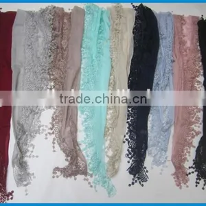Latest New Fashion Small Neck Lace Scarf Factory China thumbnail-2