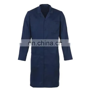 China Factory Cheap White Chemical Men Acid Resistant Lab Coat Designs thumbnail-3