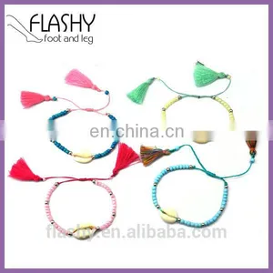New Fashion Friendship Wrist Band Braided Macrame Cotton Bracelet thumbnail-1